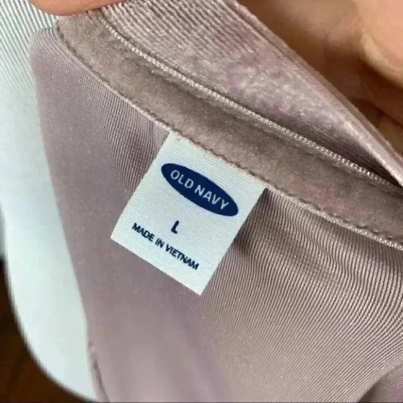 Old Navy womens top size L pink crushed velvet - Picture 7 of 9